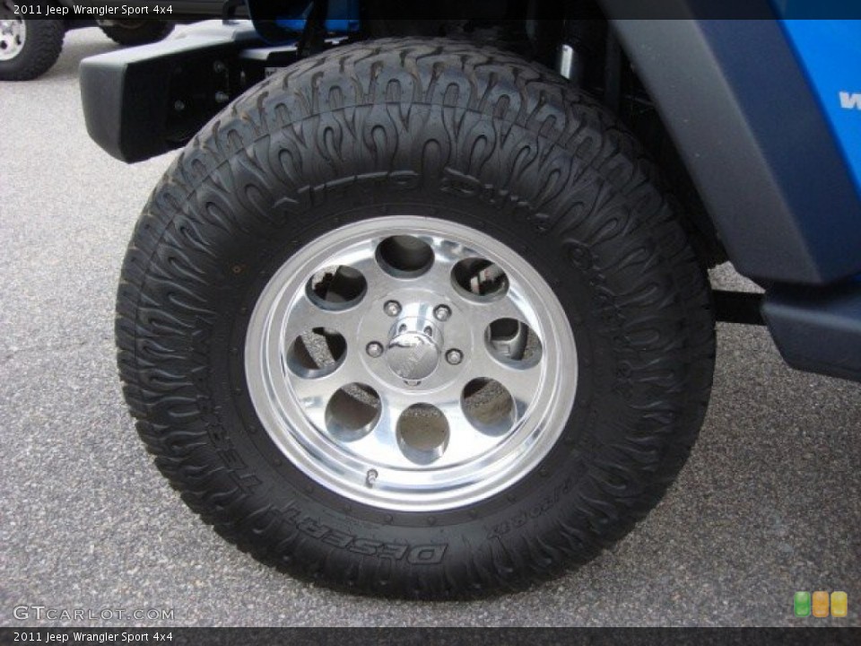 2011 Jeep Wrangler Custom Wheel and Tire Photo #59826068