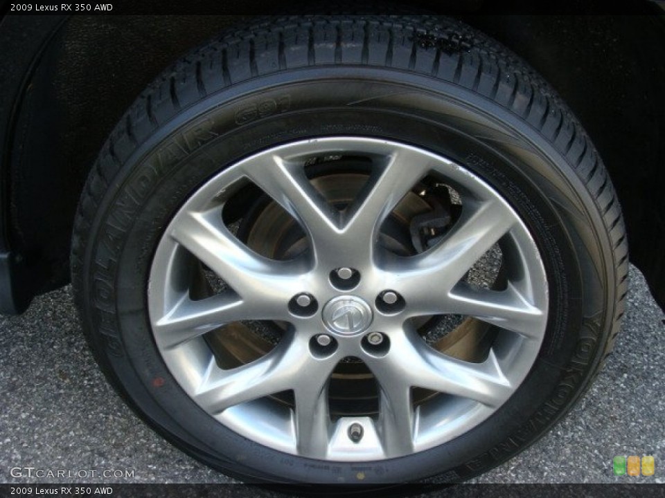 2009 Lexus RX 350 AWD Wheel and Tire Photo #59838101