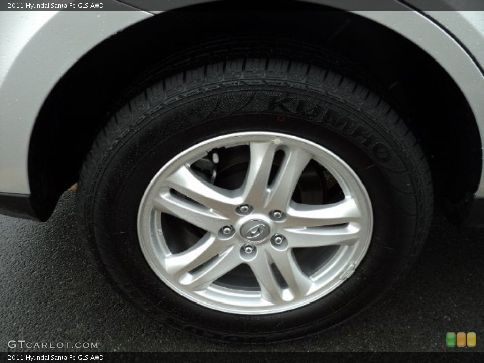 2011 Hyundai Santa Fe GLS AWD Wheel and Tire Photo #59838687