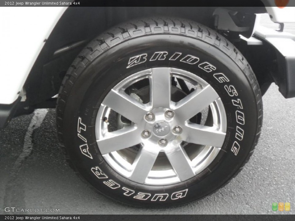 2012 Jeep Wrangler Unlimited Sahara 4x4 Wheel and Tire Photo #59850814