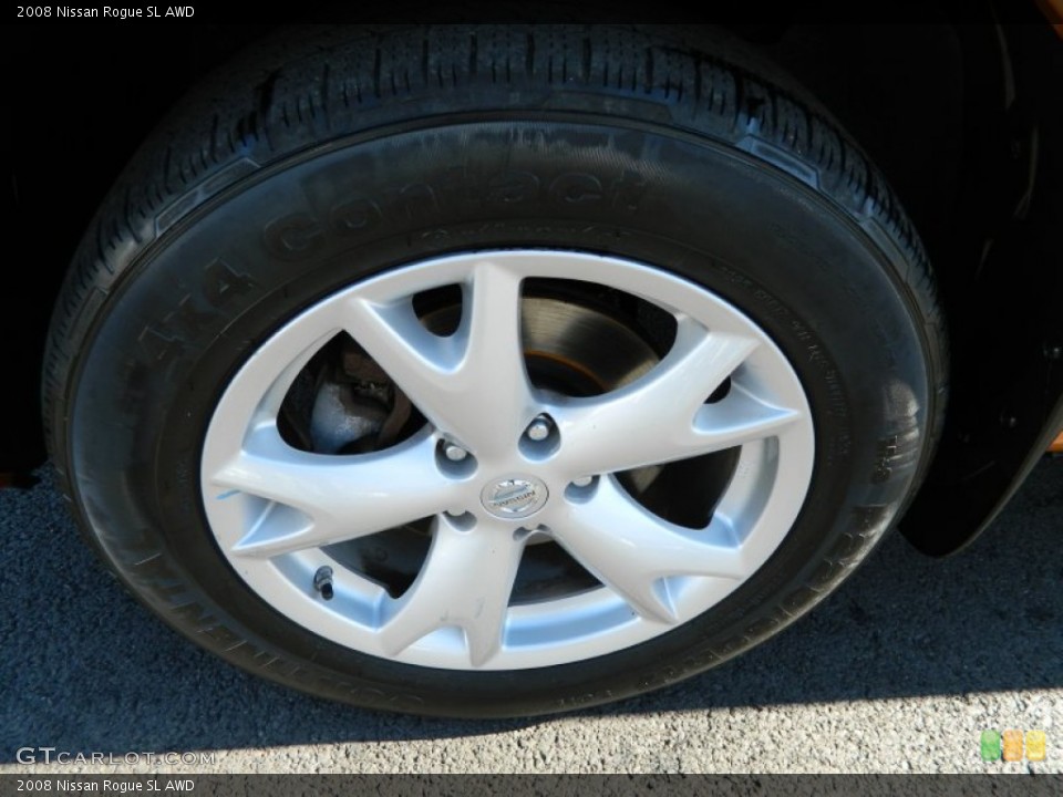 2008 Nissan Rogue SL AWD Wheel and Tire Photo #59876721