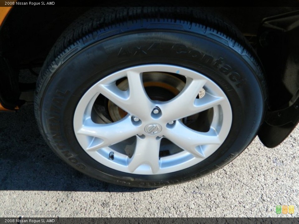 2008 Nissan Rogue SL AWD Wheel and Tire Photo #59876729