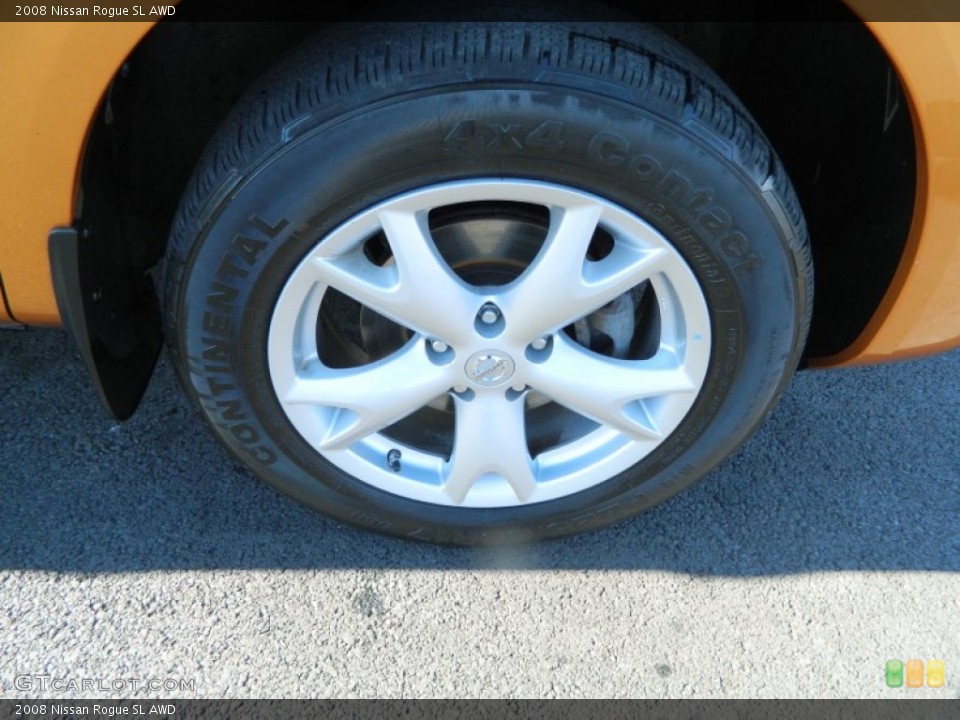 2008 Nissan Rogue SL AWD Wheel and Tire Photo #59876750