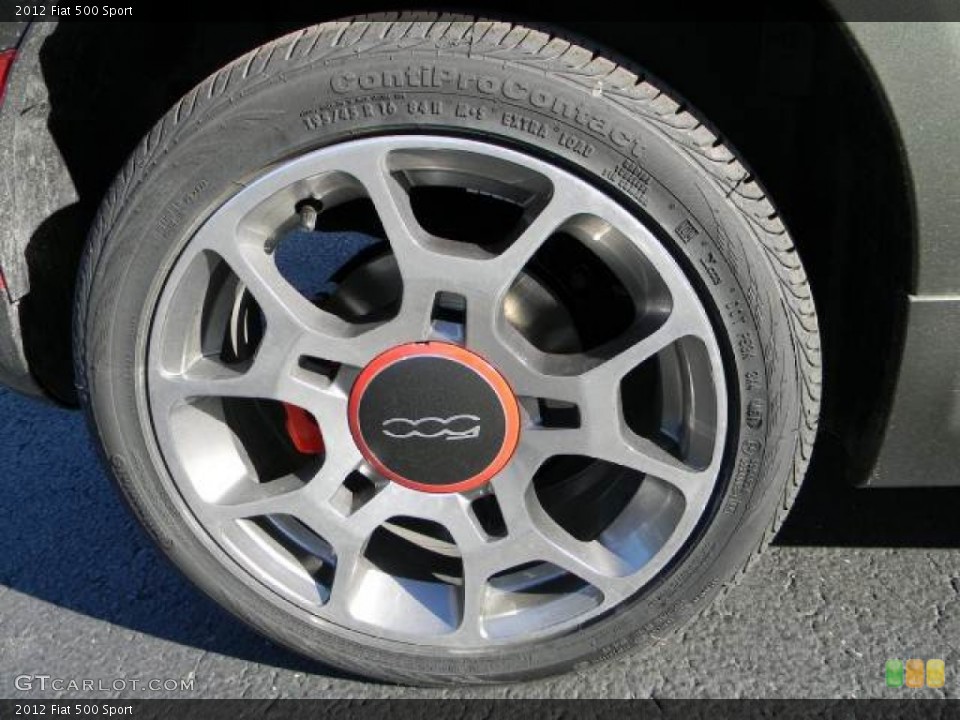 2012 Fiat 500 Sport Wheel and Tire Photo #59878472