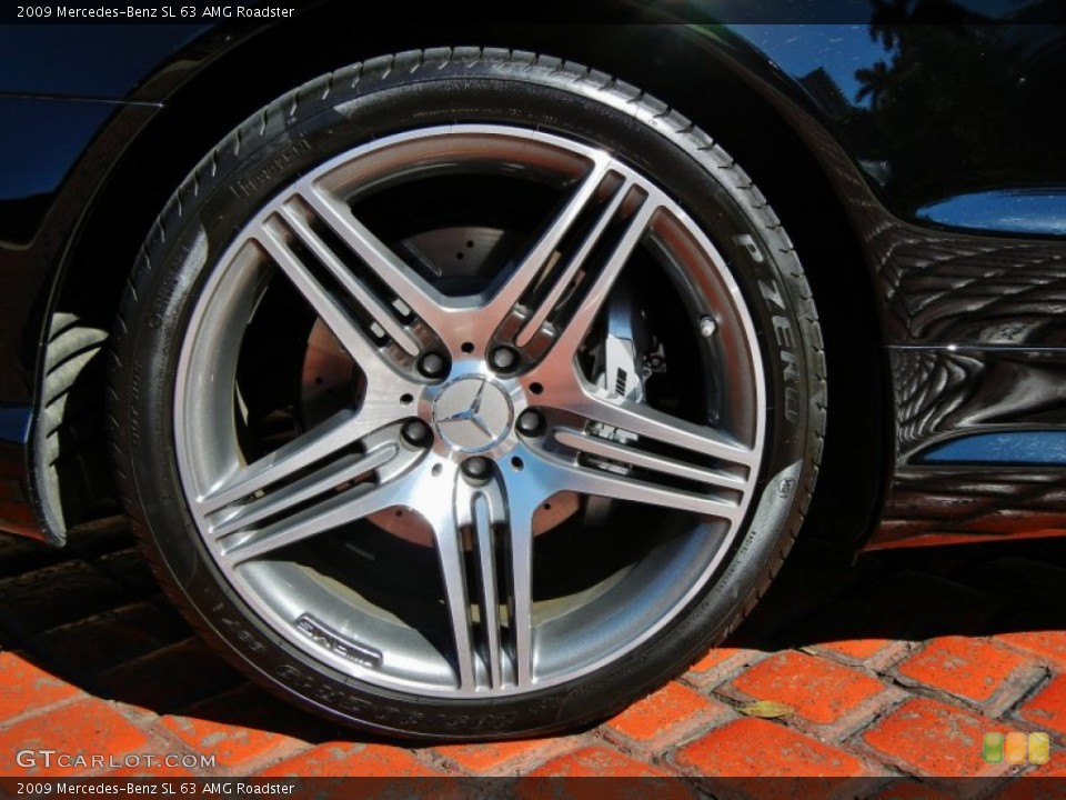 2009 Mercedes-Benz SL 63 AMG Roadster Wheel and Tire Photo #59887994