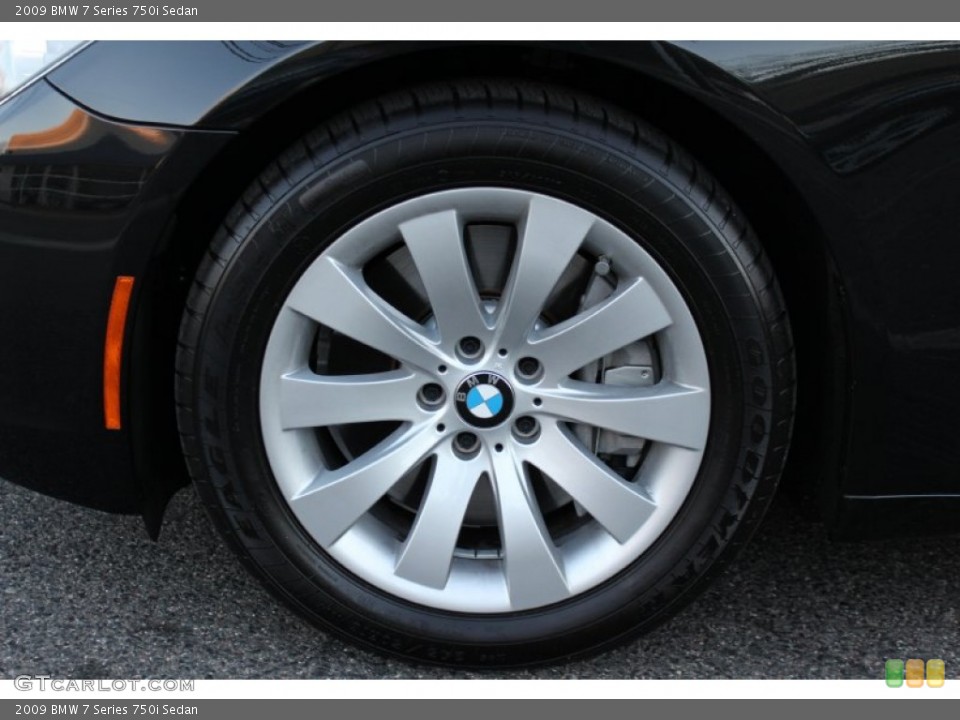 2009 BMW 7 Series 750i Sedan Wheel and Tire Photo #59894306