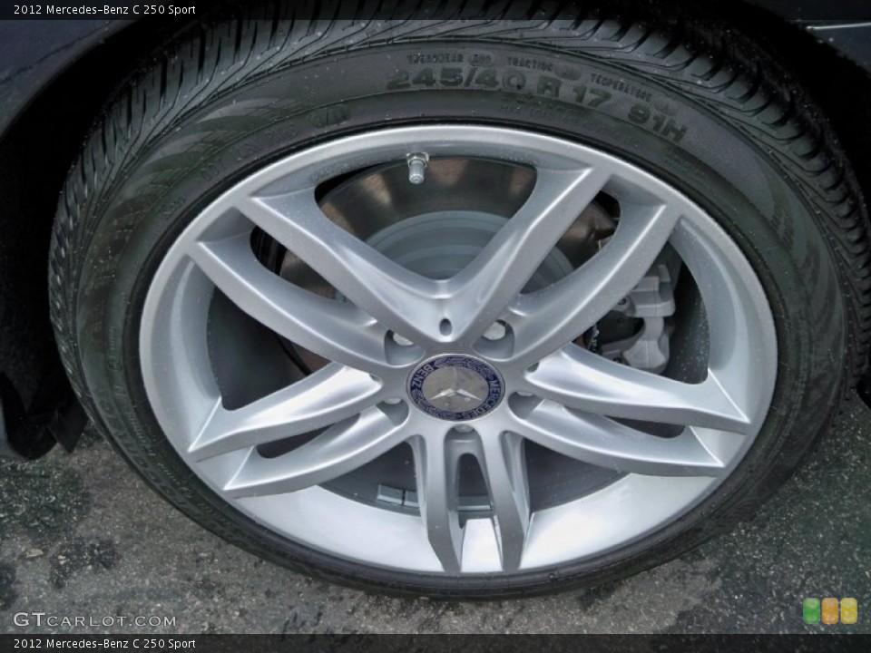 2012 Mercedes-Benz C 250 Sport Wheel and Tire Photo #59920202