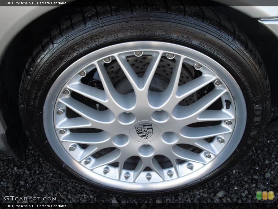 2001 Porsche 911 Carrera Cabriolet Wheel and Tire Photo #59926394