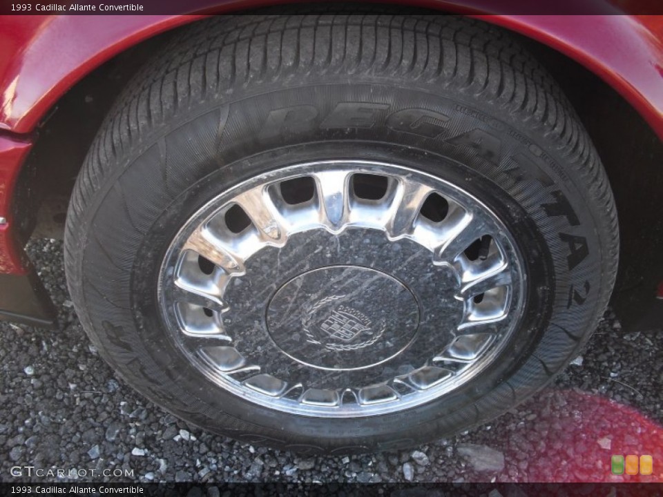 1993 Cadillac Allante Convertible Wheel and Tire Photo #59926766