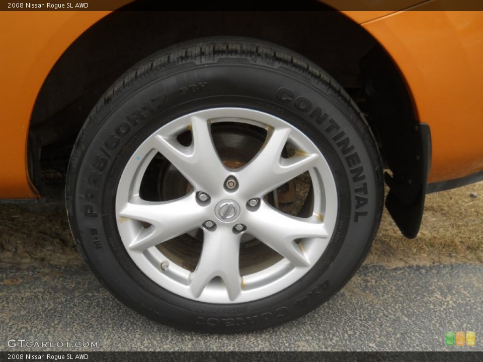 2008 Nissan Rogue SL AWD Wheel and Tire Photo #59929472