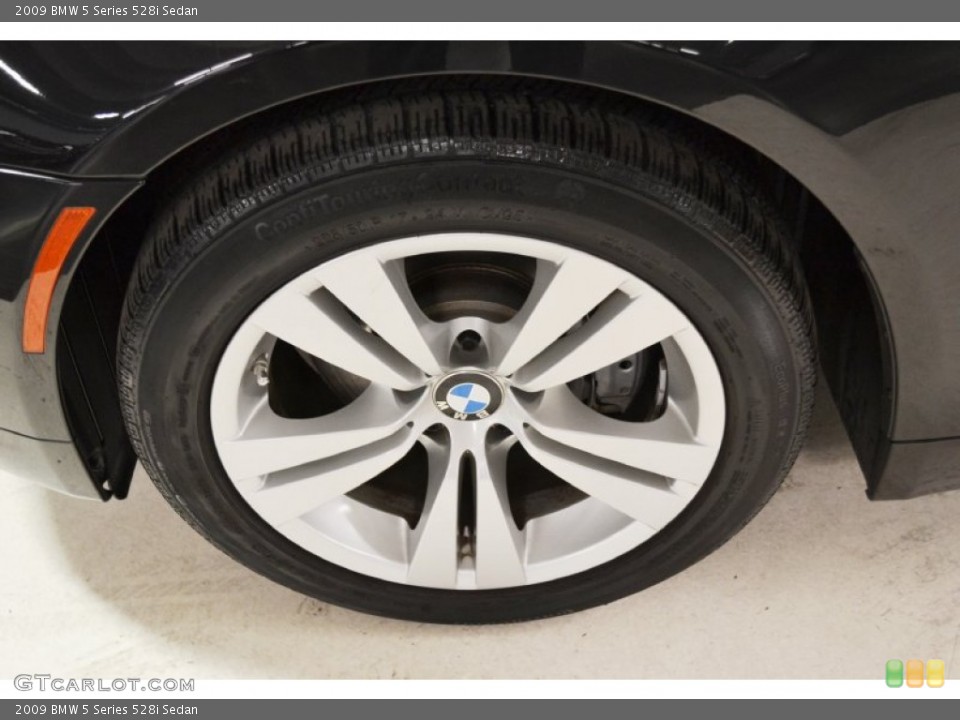 2009 BMW 5 Series 528i Sedan Wheel and Tire Photo #59931596