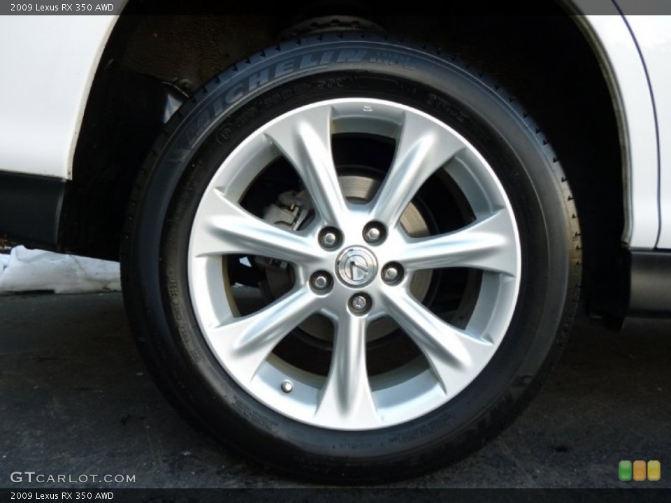 2009 Lexus RX 350 AWD Wheel and Tire Photo #59931968