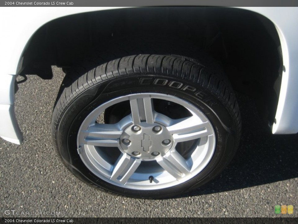 2004 Chevrolet Colorado LS Crew Cab Wheel and Tire Photo #59975418