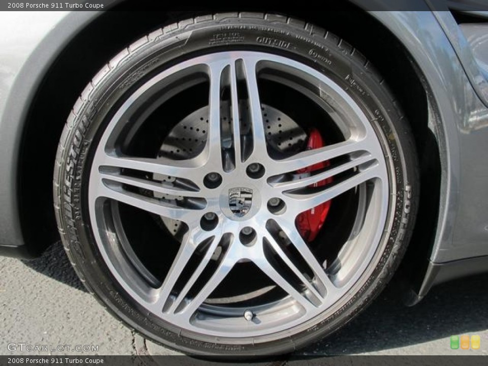 2008 Porsche 911 Turbo Coupe Wheel and Tire Photo #59997056