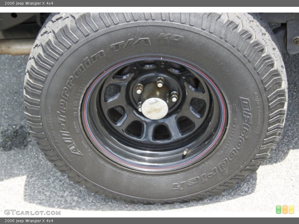 2006 Jeep Wrangler Custom Wheel and Tire Photo #60000185