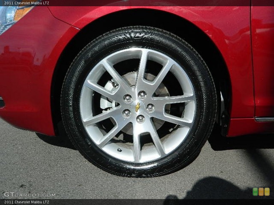 2011 Chevrolet Malibu LTZ Wheel and Tire Photo #60018188