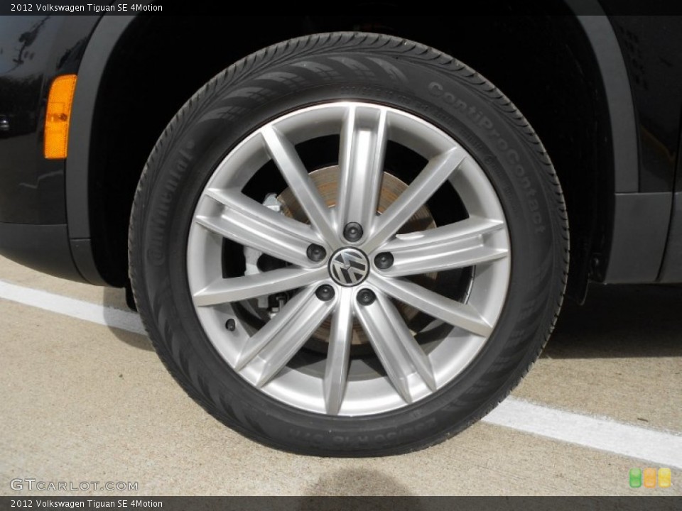 2012 Volkswagen Tiguan SE 4Motion Wheel and Tire Photo #60019519