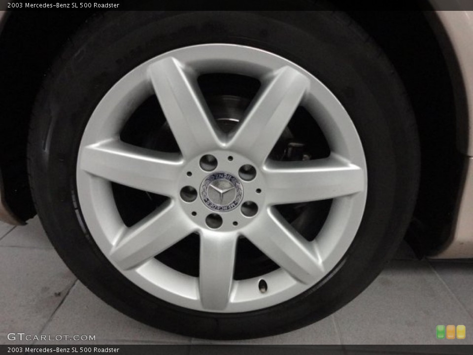 2003 Mercedes-Benz SL 500 Roadster Wheel and Tire Photo #60029300