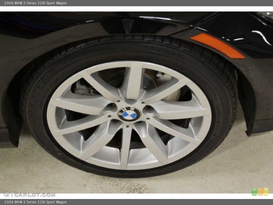 2009 BMW 3 Series 328i Sport Wagon Wheel and Tire Photo #60030437
