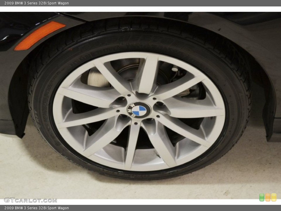 2009 BMW 3 Series 328i Sport Wagon Wheel and Tire Photo #60030491