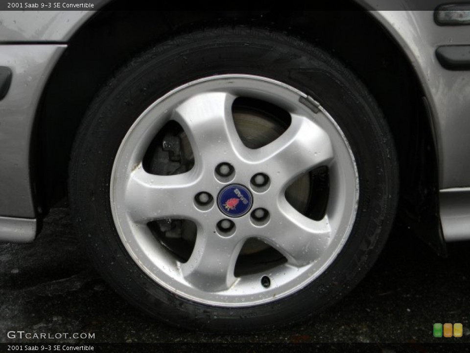 2001 Saab 9-3 SE Convertible Wheel and Tire Photo #60032924