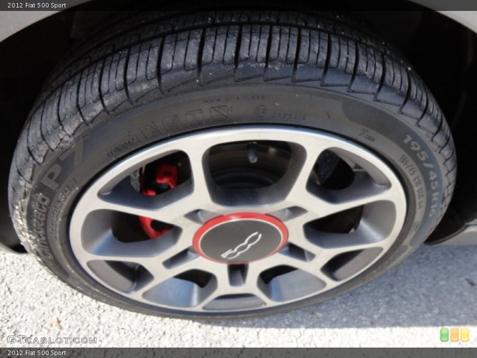 2012 Fiat 500 Sport Wheel and Tire Photo #60032999