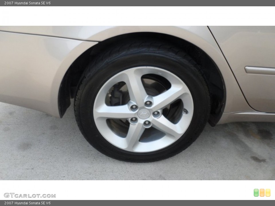 2007 Hyundai Sonata SE V6 Wheel and Tire Photo #60033890