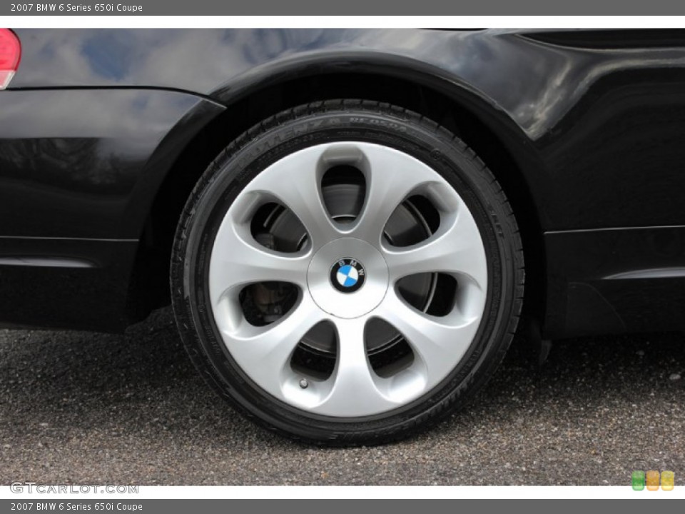 2007 BMW 6 Series 650i Coupe Wheel and Tire Photo #60034556
