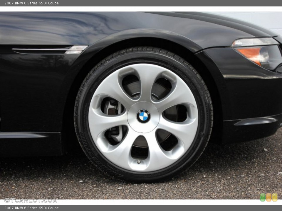 2007 BMW 6 Series 650i Coupe Wheel and Tire Photo #60034574
