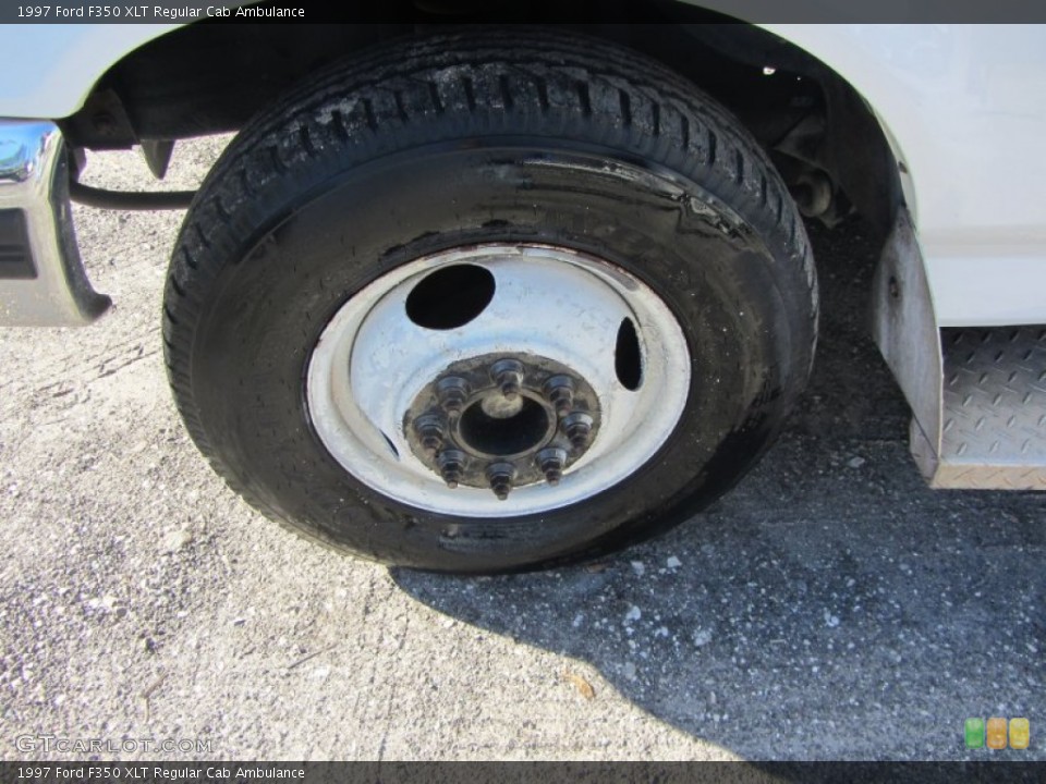 1997 Ford F350 XLT Regular Cab Ambulance Wheel and Tire Photo #60050587