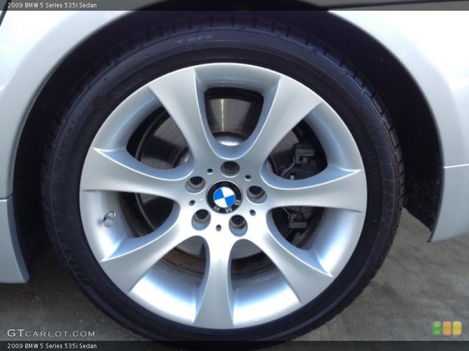 2009 BMW 5 Series 535i Sedan Wheel and Tire Photo #60057554