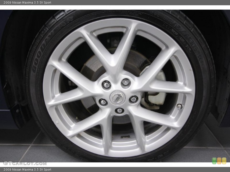 2009 Nissan Maxima 3.5 SV Sport Wheel and Tire Photo #60063819