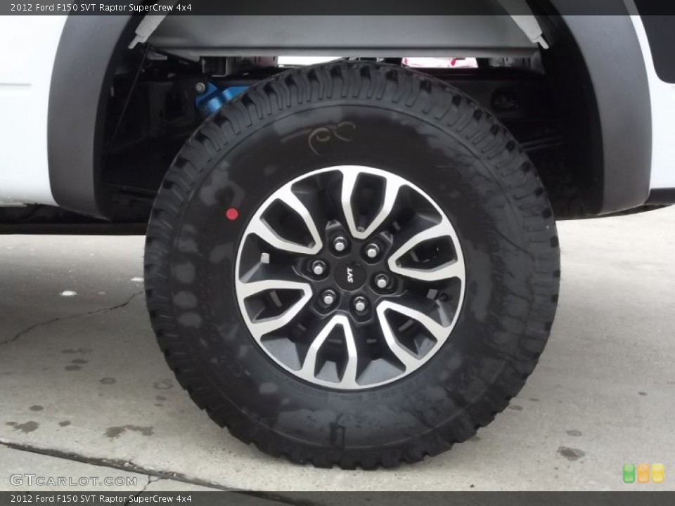 2012 Ford F150 SVT Raptor SuperCrew 4x4 Wheel and Tire Photo #60065796