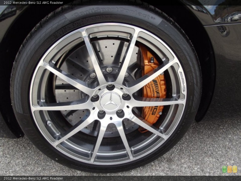 2012 Mercedes-Benz SLS AMG Roadster Wheel and Tire Photo #60070623