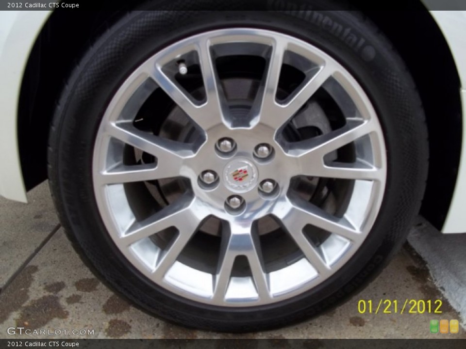 2012 Cadillac CTS Coupe Wheel and Tire Photo #60072771