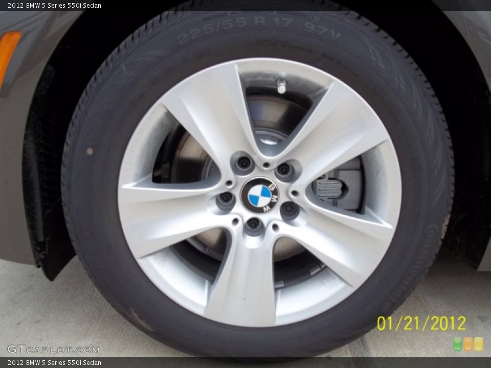 2012 BMW 5 Series 550i Sedan Wheel and Tire Photo #60073350