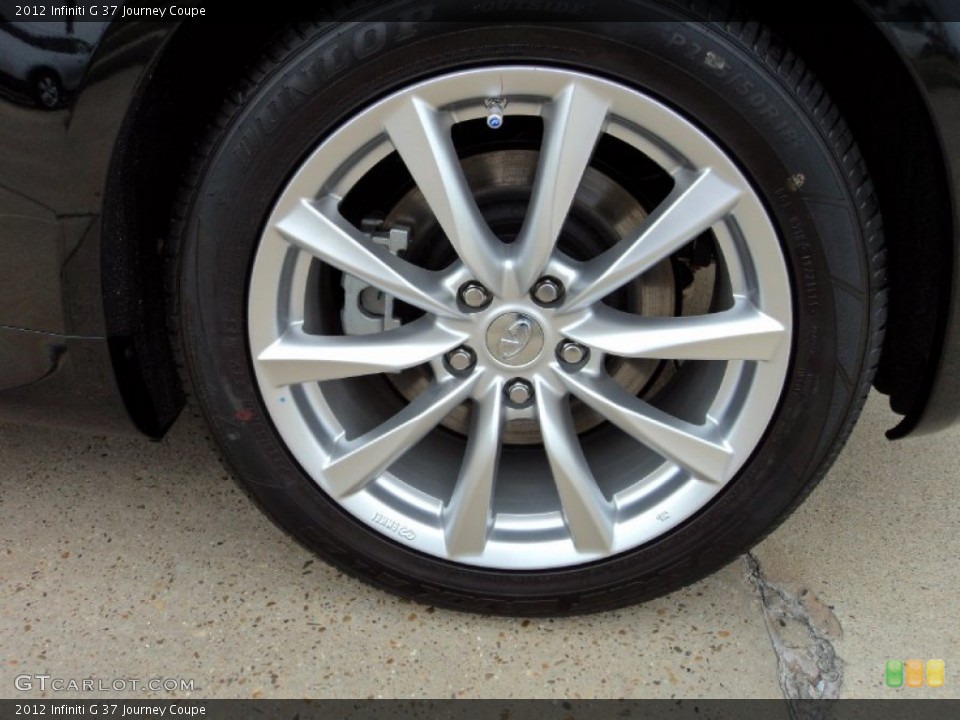 2012 Infiniti G 37 Journey Coupe Wheel and Tire Photo #60073872