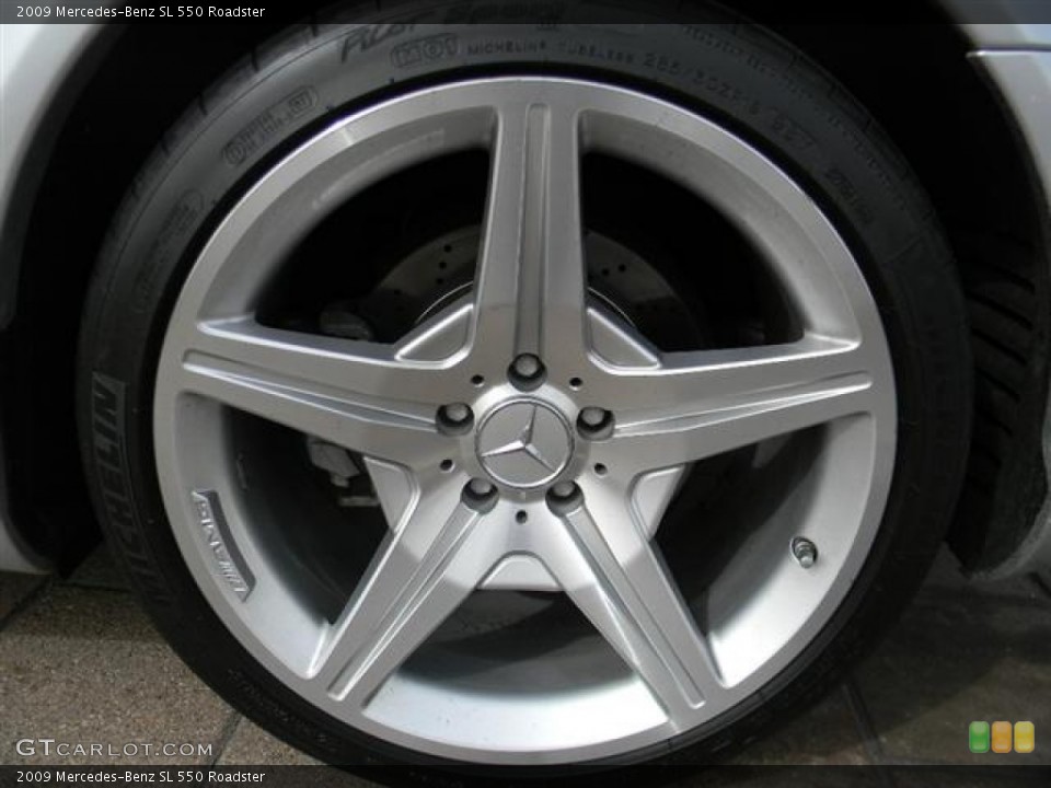 2009 Mercedes-Benz SL 550 Roadster Wheel and Tire Photo #60085395