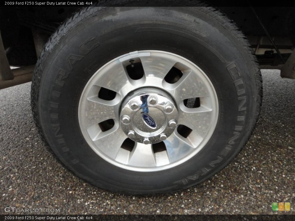 2009 Ford F250 Super Duty Lariat Crew Cab 4x4 Wheel and Tire Photo #60087411