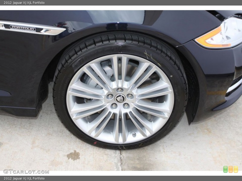 2012 Jaguar XJ XJL Portfolio Wheel and Tire Photo #60096504