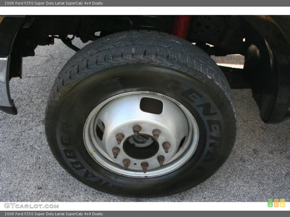 2006 Ford F350 Super Duty Lariat SuperCab 4x4 Dually Wheel and Tire Photo #60105024