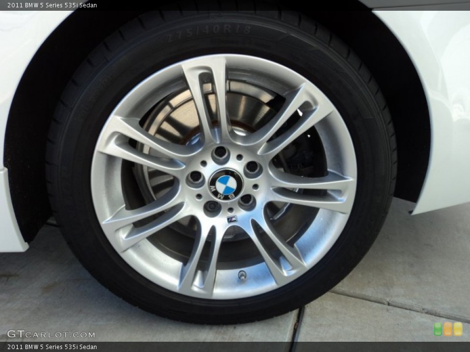 2011 BMW 5 Series 535i Sedan Wheel and Tire Photo #60115380