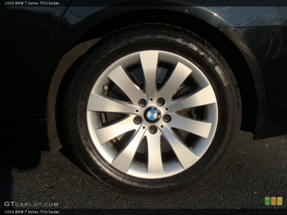 2009 BMW 7 Series 750i Sedan Wheel and Tire Photo #60116589