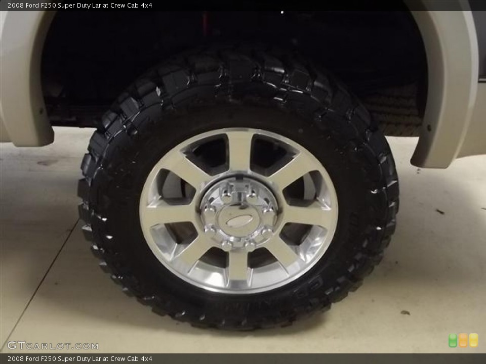 2008 Ford F250 Super Duty Lariat Crew Cab 4x4 Wheel and Tire Photo #60119289