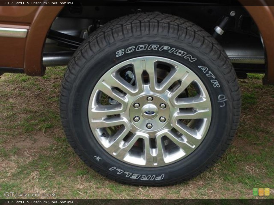 2012 Ford F150 Platinum SuperCrew 4x4 Wheel and Tire Photo #60124586