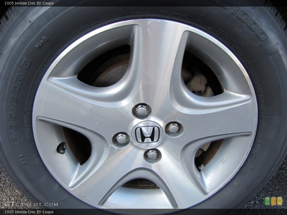 2005 Honda Civic EX Coupe Wheel and Tire Photo #60142490