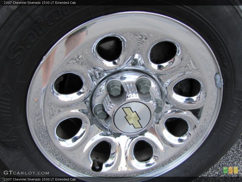 2007 Chevrolet Silverado 1500 LT Extended Cab Wheel and Tire Photo #60143958