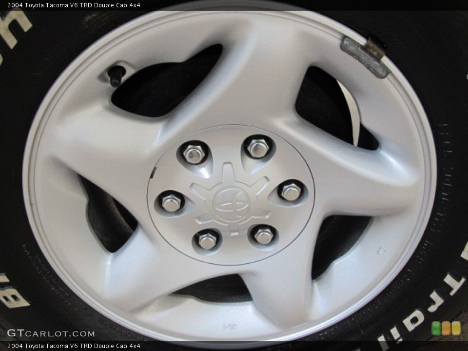 2004 Toyota Tacoma V6 TRD Double Cab 4x4 Wheel and Tire Photo #60145701