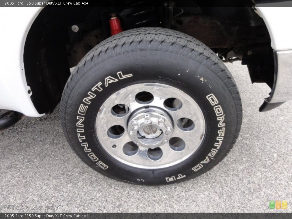 2005 Ford F350 Super Duty XLT Crew Cab 4x4 Wheel and Tire Photo #60148308