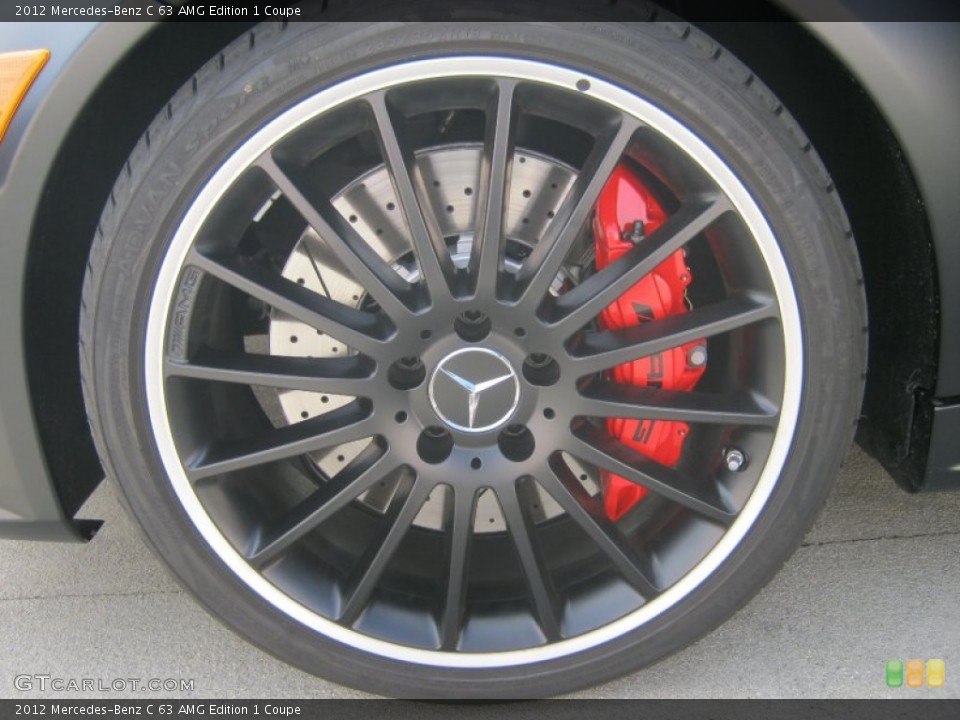 2012 Mercedes-Benz C 63 AMG Edition 1 Coupe Wheel and Tire Photo #60151406